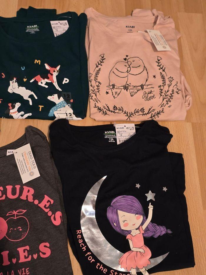 NEUFS!!!! (Tous non portés)👌👌👌🤩😍👌👌 SUPERBE  lot dix Tee-shirts ML 12 ans fille🩷🩷😍👌👌 - photo numéro 8