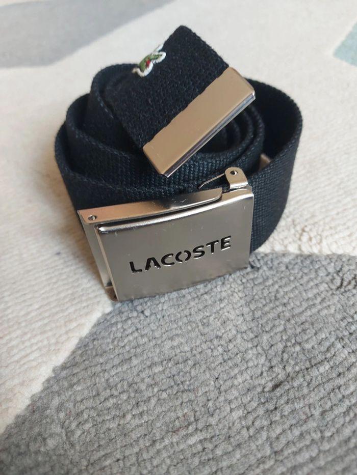 Lacoste ceinture noir ajustable - photo numéro 2