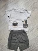 Ensemble short kaki