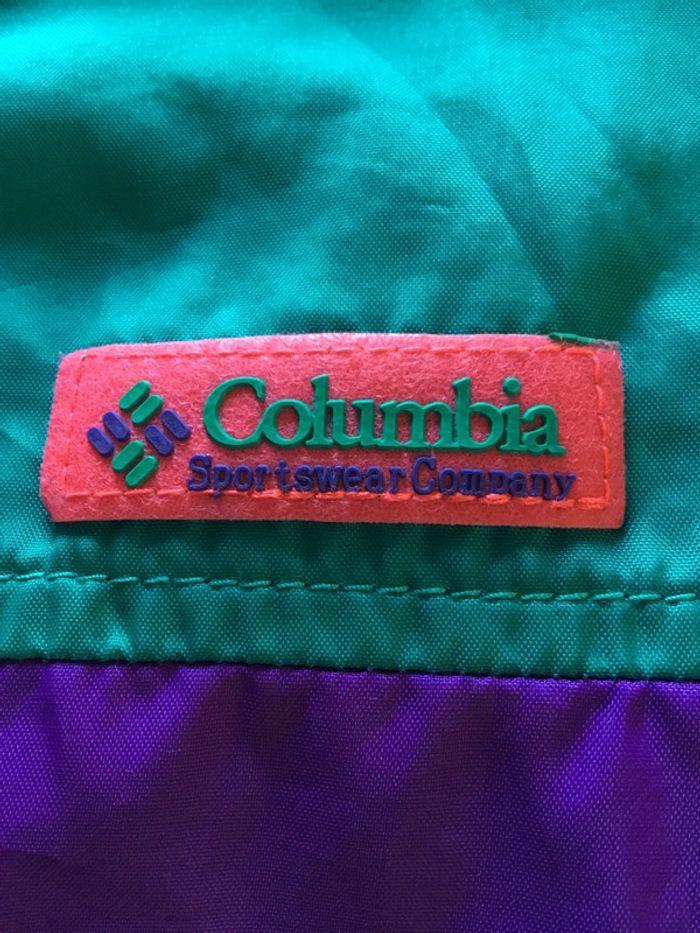 Veste coupe-vent pour femme Columbia violette et verte taille M 094 - photo numéro 5