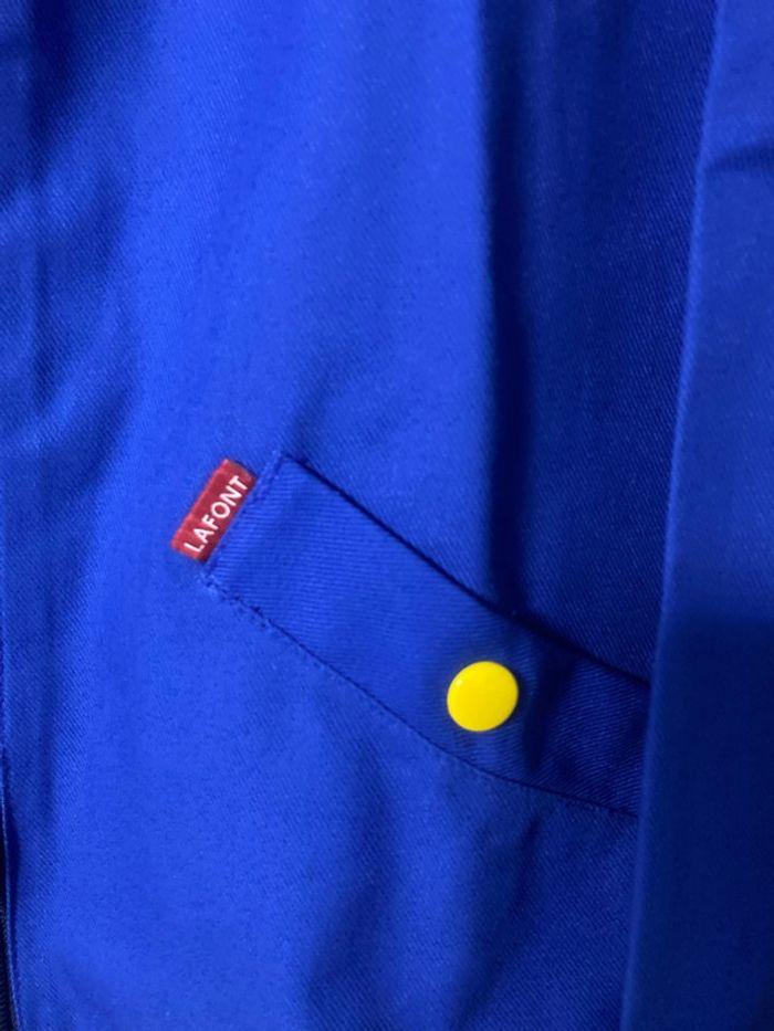 Veste blouse bleu de travail . Taille 44 - photo numéro 5