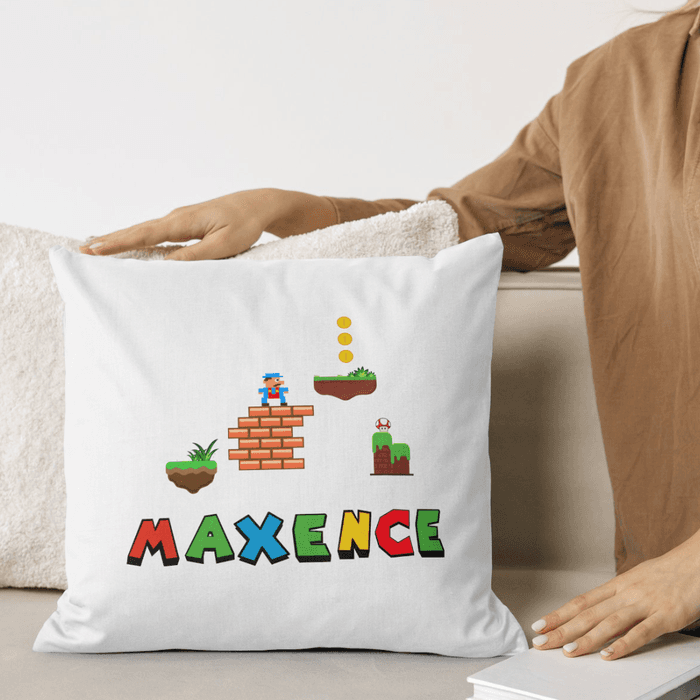 Housse de coussin personnalisé Mario - photo numéro 1