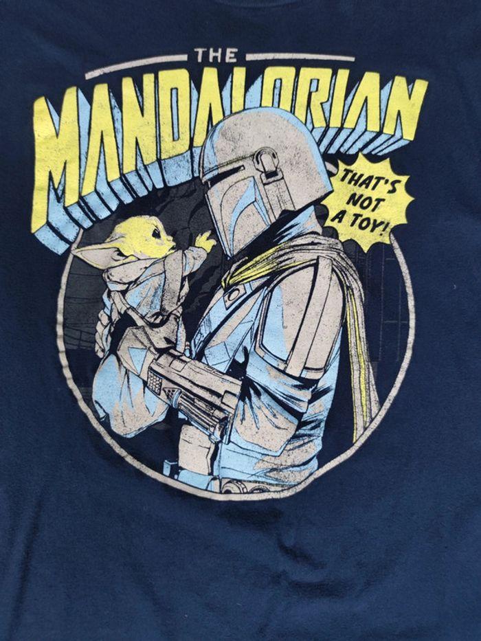 T-shirt Mandalorian Licence Star Wars Lucas Film Vintage Bleu Marine Taille XL Homme - photo numéro 2