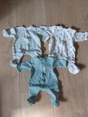 Lot de 3 pyjamas naissance