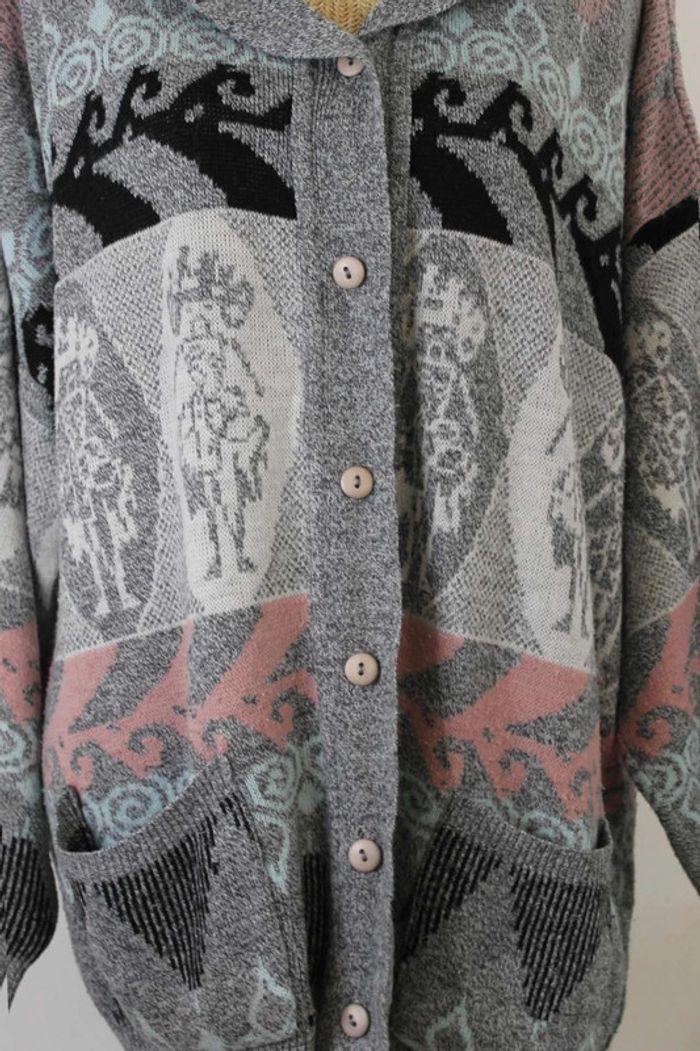 Veste hiver  - Multicolore  Jacquard - photo numéro 4