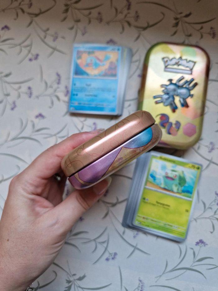 Lot 2 mini tins + carte sans doubles pokemon - photo numéro 4