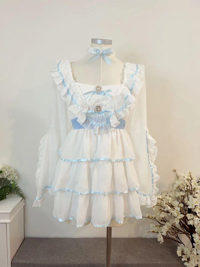 Dress Robe style Princess Barbie Blue Lolita Cosplay Manga Anime - photo numéro 2