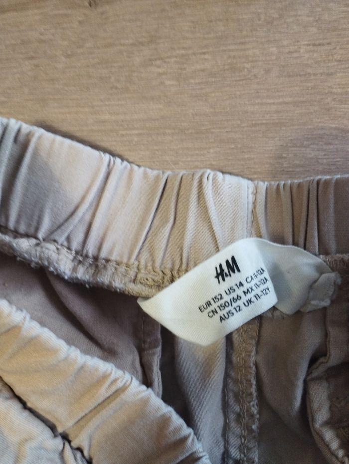 Pantalon cargo fille beige H&M 11/12 ans - photo numéro 4