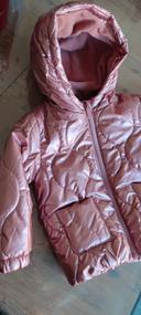 Blouson girly rose brillant 24 mois