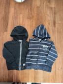 Lot de 2 gilets à capuche 36mois/3 ans