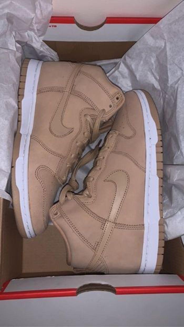 Nike dunk high PRM MR beige - photo numéro 4