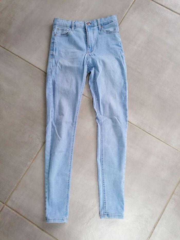 Pantalon jean denim bershka taille 36 - photo numéro 1