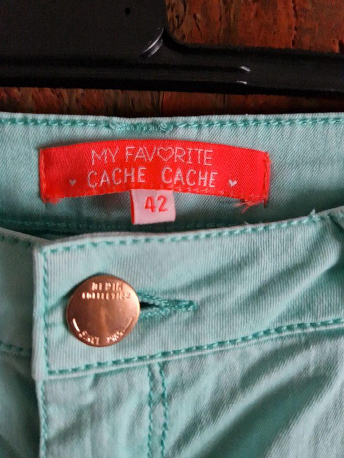 Jean turquoise Cache Cache 42 - photo numéro 3