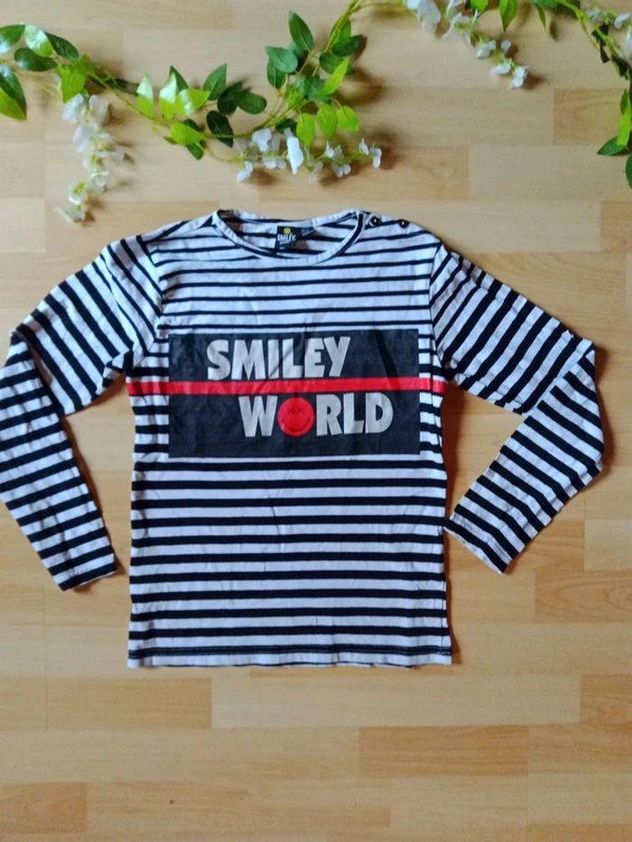 T-shirt manches longues Smiley World 12 ans - photo numéro 1