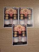 Lot de 3 cartes one piece op04 088