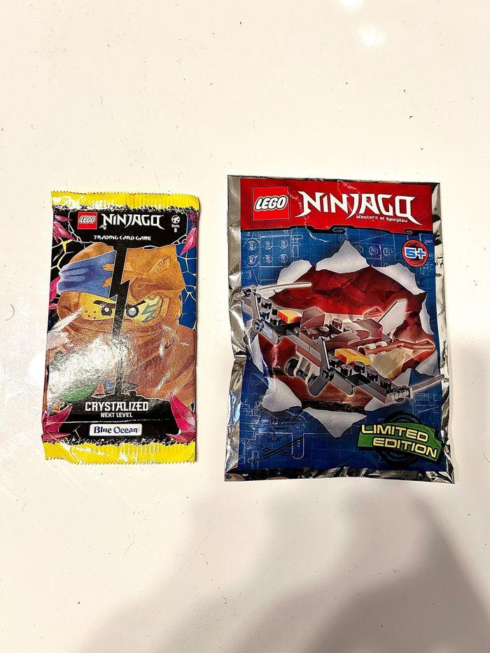 Lego Ninjago - Lot Boîtes de Rangement de Figurines, Booster Cartes, Avion à Construire - photo numéro 2