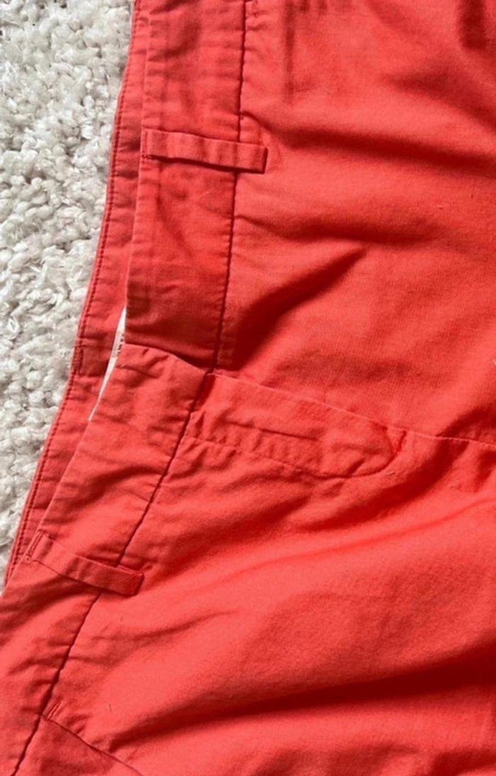 Pantalon chinos 7/8eme - camaïeu - corail - 38 - photo numéro 5