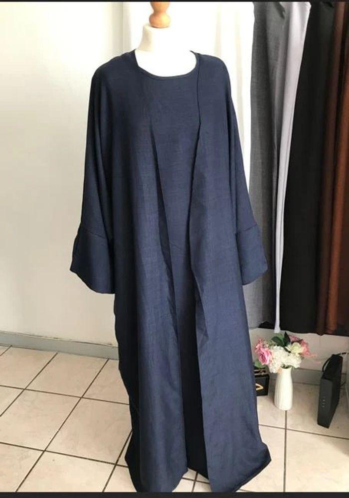 Ensemble kimo-abaya bleu navy 💙 - photo numéro 3