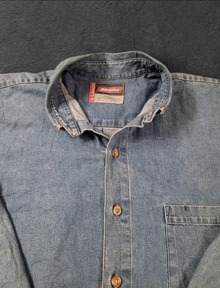 Chemise Jeans Dickies Taille XL Logo Brodé Denim - photo numéro 6