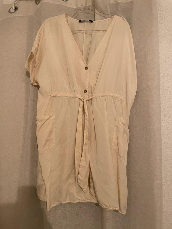 Robe beige Zara - photo numéro 1