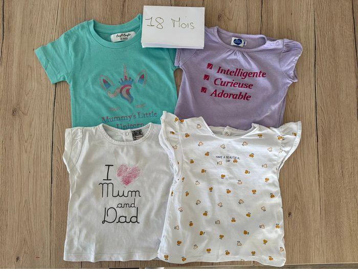 4 tee shirts manches courtes