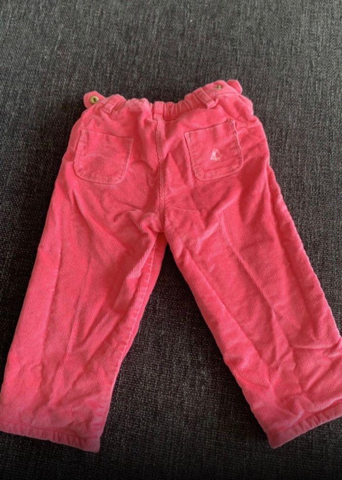 Pantalon en velours rose fuchsia, petit bateau, 18 mois. - photo numéro 6