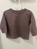 T-shirt uni marron Zara 12 mois 80cm