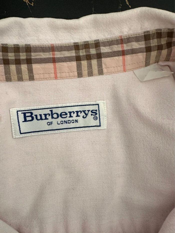 Chemise rose pale vintage Burberrys Taille 42 - photo numéro 9