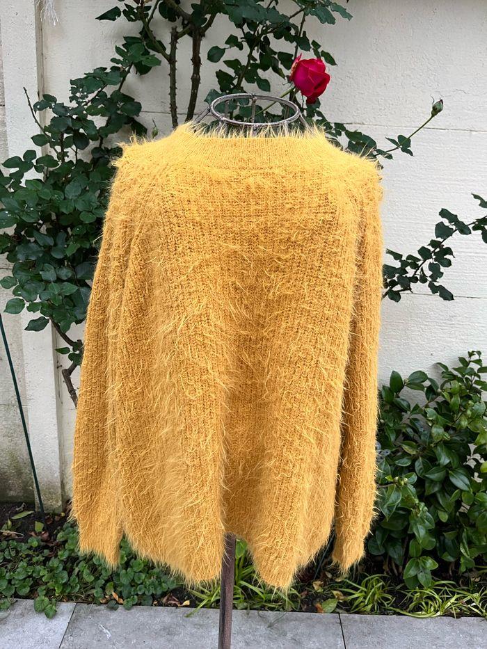 Pull tout doux jaune moutarde - photo numéro 1