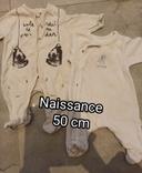 Pyjamas naissance 50 cm