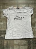 T-shirt Super Maman couleur Lila - taille Xl