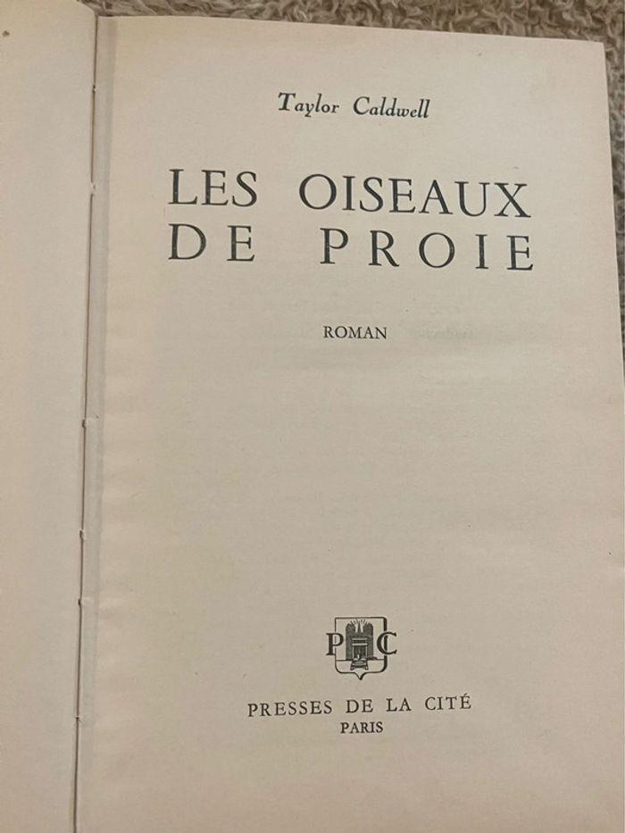 Livre Oiseaux de proie Taylor Caldwell - photo numéro 2