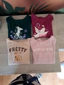 T-Shirt ML Neuf Lot de 4