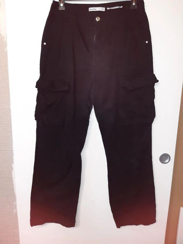 Pantalon cargo noir - photo numéro 1