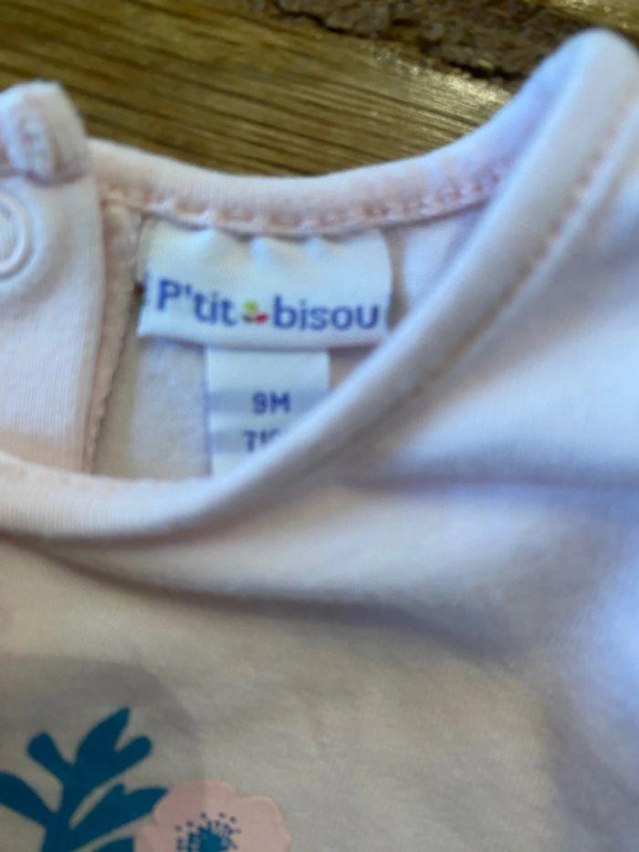 Tee shirt p’tit bisou 9 mois - photo numéro 3