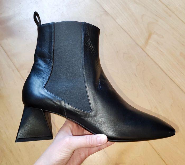 Bottines en cuir noir, Pollini, neuves, t.41 ref.SA24105C1FTC0000 - photo numéro 8