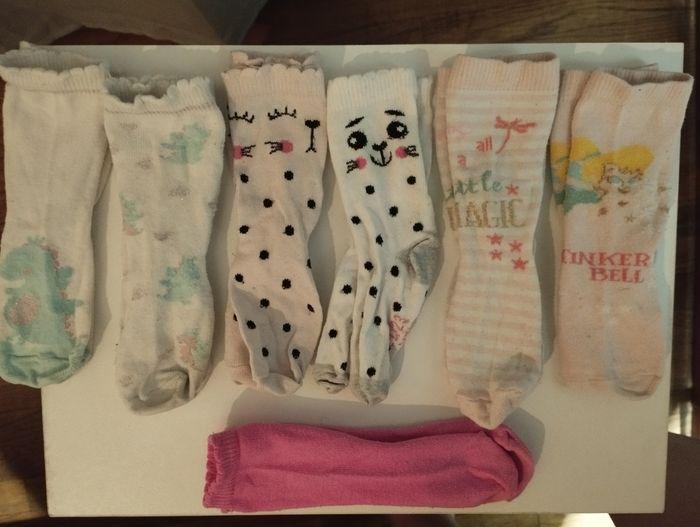 Lot de 9 paires de chaussettes 23/26 fille - photo numéro 1