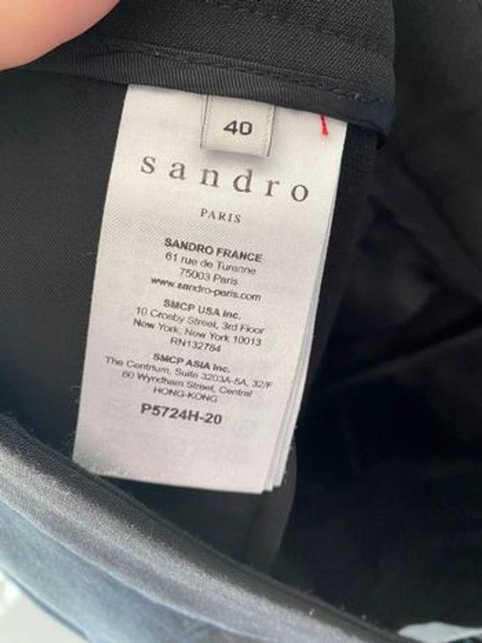 Pantalon Sandro noir bas costume Taille 38/40 - photo numéro 8