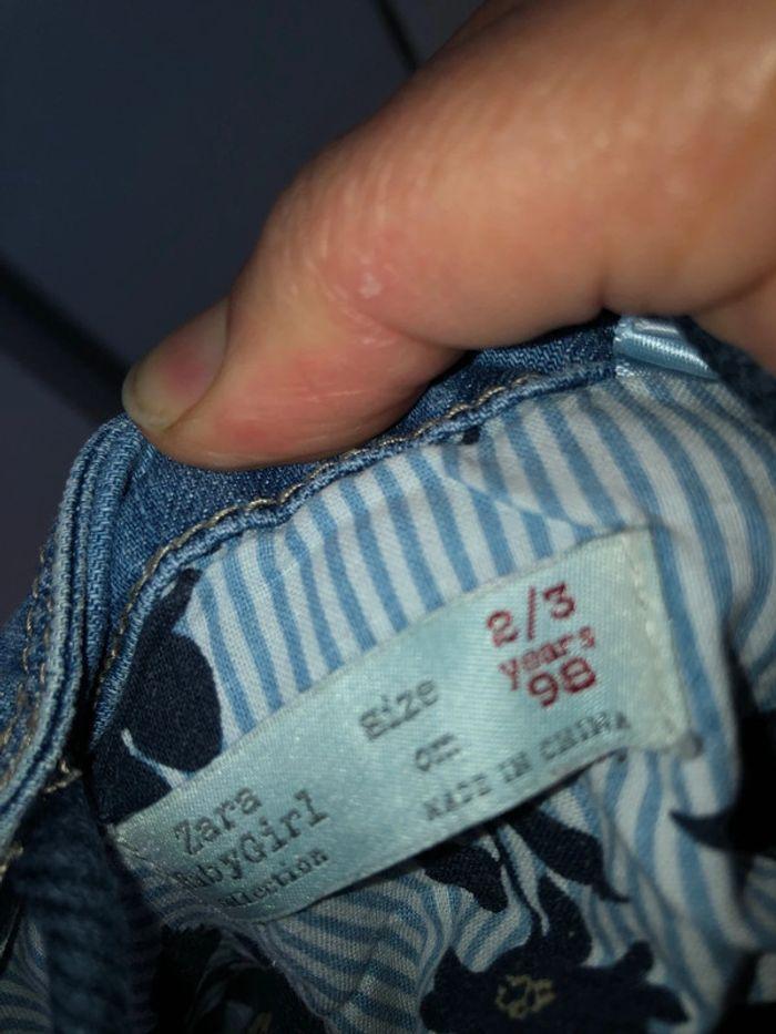 Salopette jeans Zara 2/3ans - photo numéro 9