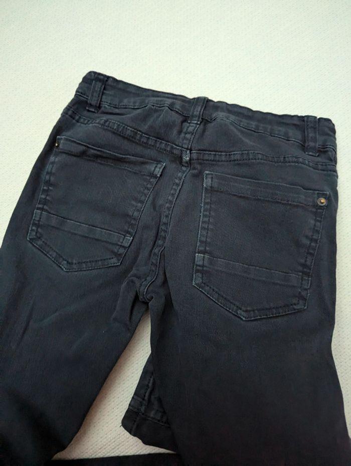 Lot de 2 jeans slim/skinny 8 - 9 ans bleu marine - photo numéro 7