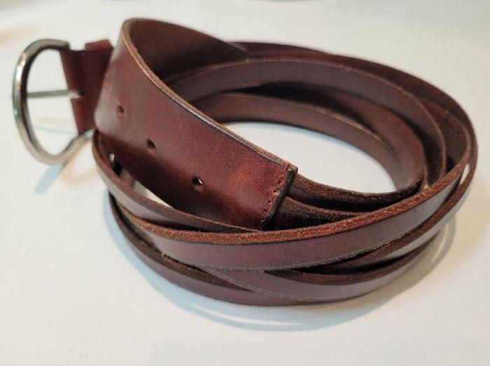 Ceinture en cuir de vachette - photo numéro 2