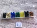 lots de 470 perles de cristal AB ,