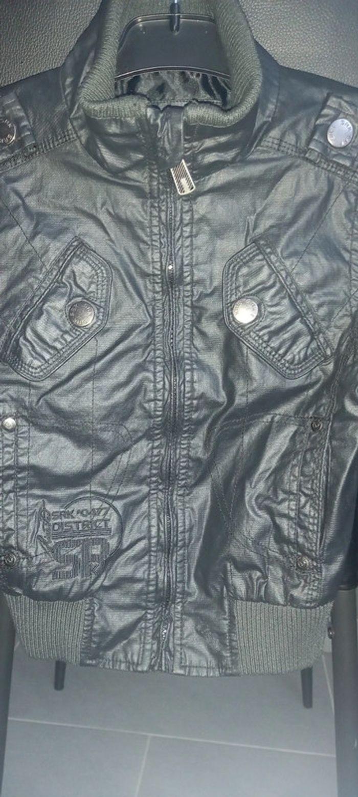 Veste garçon noire simili cuir. Srk Originals - photo numéro 4