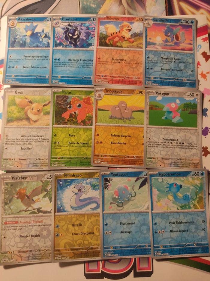 Cartes Pokémon reverses 151 - photo numéro 1