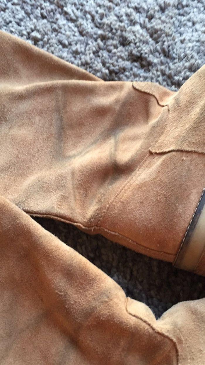 Bottes 38 daim beige Marque Ras - photo numéro 3