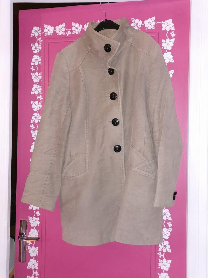 Manteau Promod beige taille 42 - photo numéro 1