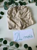 Short fluide beige