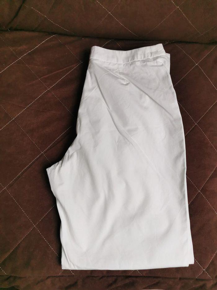 Pantalon droit blanc Apostrophe - photo numéro 1