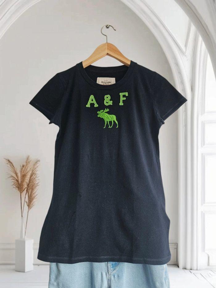 T-shirt marine & vert - Abercrombie & Fitch - photo numéro 4