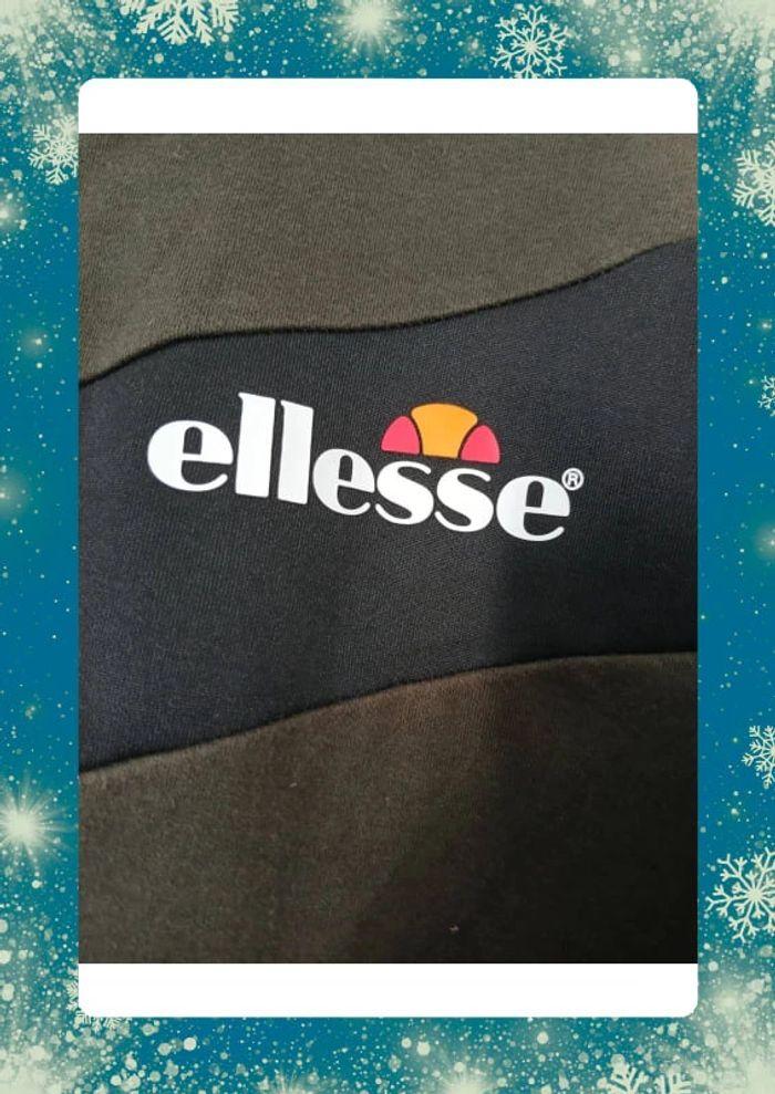 Gilet zippé ellesse S kaki et noir - photo numéro 2